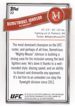 2016 Topps UFC Museum Collection #32 Demetrious Johnson Back