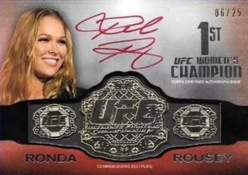 2013 Topps UFC Knockout - Ronda Rousey Championship Belt Autograph #R-RA Ronda Rousey Front