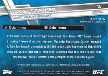 2017 Topps Chrome UFC #3 Daniel Cormier Back