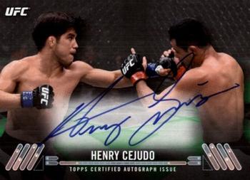 2017 Topps UFC Knockout - Knockout Autographs Green #KA-HC Henry Cejudo Front