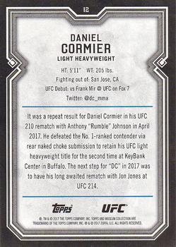 2017 Topps Museum Collection UFC #12 Daniel Cormier Back