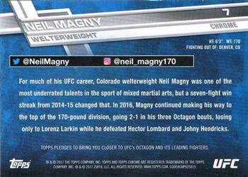2017 Topps Chrome UFC - Diamond Refractor #7 Neil Magny Back