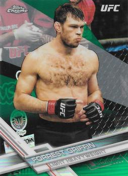 2017 Topps Chrome UFC - Green Refractor #61 Forrest Griffin Front