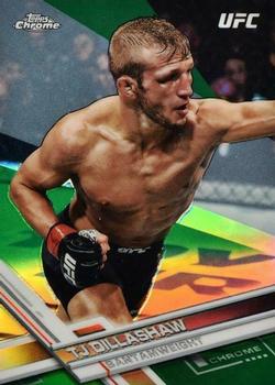 2017 Topps Chrome UFC - Green Refractor #99 TJ Dillashaw Front