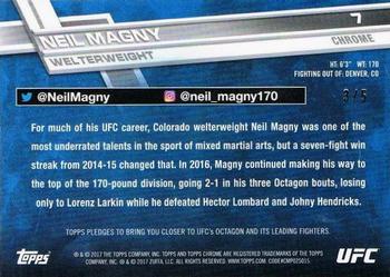 2017 Topps Chrome UFC - Red Refractor #7 Neil Magny Back