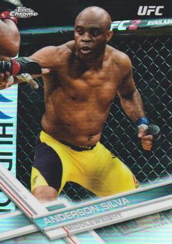 2017 Topps Chrome UFC - Refractor #12 Anderson Silva Front