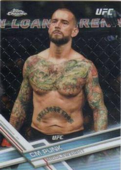 2017 Topps Chrome UFC - Refractor #18 CM Punk Front