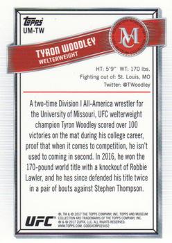 2017 Topps Chrome UFC - UFC Museum #UM-TW Tyron Woodley Back