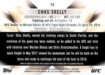 2018 Topps UFC Knockout #74 Chas Skelly Back