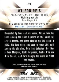 2018 Topps UFC Knockout #83 Wilson Reis Back