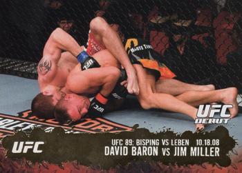 2009 Topps UFC Round 2 - Gold #106 David Baron / Jim Miller Front