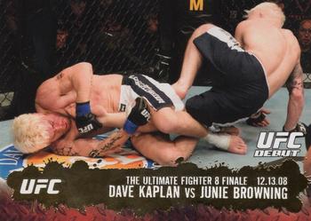 2009 Topps UFC Round 2 - Gold #110 Dave Kaplan / Junie Browning Front