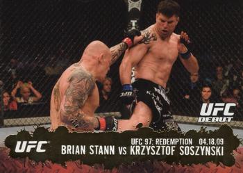 2009 Topps UFC Round 2 - Gold #135 Brian Stann / Krzysztof Soszynski Front
