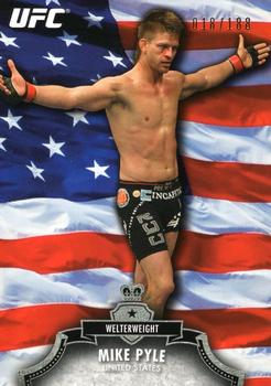 2012 Topps UFC Bloodlines - Country Flag #116 Mike Pyle Front