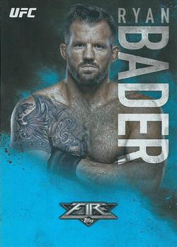 2017 Topps Fire UFC - Blue Flame #34 Ryan Bader Front