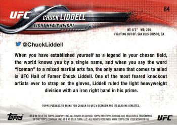 2018 Topps Chrome UFC #64 Chuck Liddell Back
