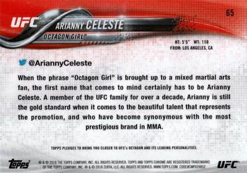 2018 Topps Chrome UFC #65 Arianny Celeste Back