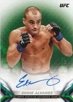 2018 Topps UFC Knockout - Knockout Autographs Green #KA-EA Eddie Alvarez Front