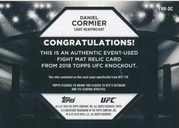 2018 Topps UFC Knockout - Fight Mat Relics #FMR-DC Daniel Cormier Back