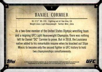 2018 Topps UFC Museum Collection #5 Daniel Cormier Back