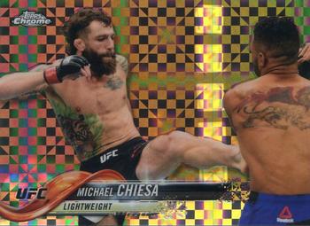 2018 Topps Chrome UFC - X-Fractor #9 Michael Chiesa Front