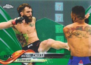 2018 Topps Chrome UFC - Green #9 Michael Chiesa Front