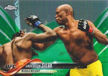 2018 Topps Chrome UFC - Green #42 Anderson Silva Front