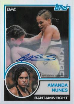 2018 Topps Chrome UFC - 1983 Topps Autographs #UFC83A-AN Amanda Nunes Front