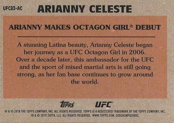 2018 Topps Chrome UFC - 1983 Topps #UFC83-AC Arianny Celeste Back