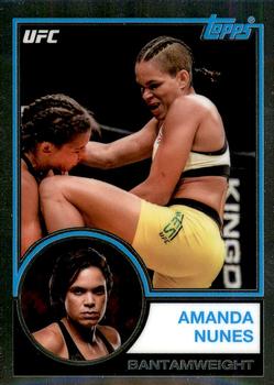 2018 Topps Chrome UFC - 1983 Topps #UFC83-AN Amanda Nunes Front
