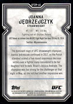 2018 Topps Chrome UFC - 2017 UFC Museum Collection Chrome #UFCM-JJ Joanna Jędrzejczyk Back