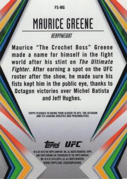 2019 Topps Chrome UFC - Future Stars #FS-MG Maurice Greene Back