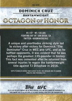 2019 Topps Chrome UFC - Octagon of Honor #OH-DCR Dominick Cruz Back