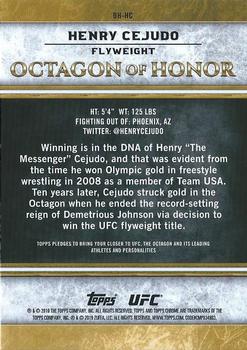 2019 Topps Chrome UFC - Octagon of Honor #OH-HC Henry Cejudo Back