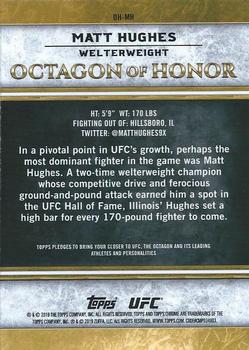 2019 Topps Chrome UFC - Octagon of Honor #OH-MH Matt Hughes Back