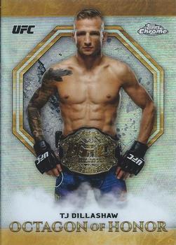 2019 Topps Chrome UFC - Octagon of Honor #OH-TD TJ Dillashaw Front