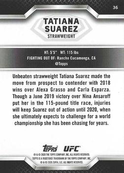 2020 Topps UFC Knockout #36 Tatiana Suarez Back