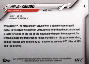 2020 Topps UFC #8 Henry Cejudo Back