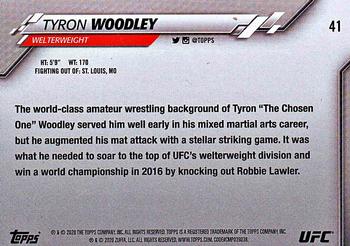 2020 Topps UFC #41 Tyron Woodley Back