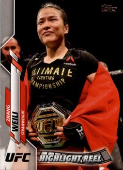 2020 Topps UFC #98 Zhang Weili Front