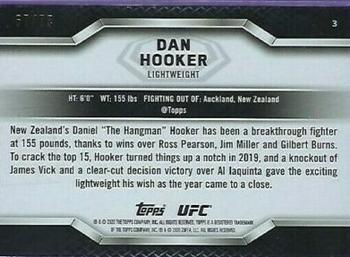 2020 Topps UFC Knockout - Blue #3 Dan Hooker Back