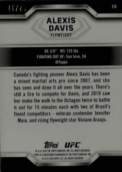 2020 Topps UFC Knockout - Blue #19 Alexis Davis Back