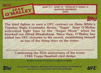 2020 Topps UFC - 1985 Topps #85T-11 Sean O'Malley Back