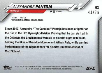 2020 Topps UFC - Independence Day #93 Alexandre Pantoja Back