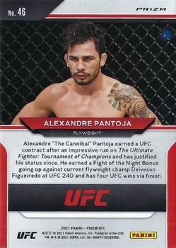 2021 Panini Prizm UFC - Green Prizms #46 Alexandre Pantoja Back