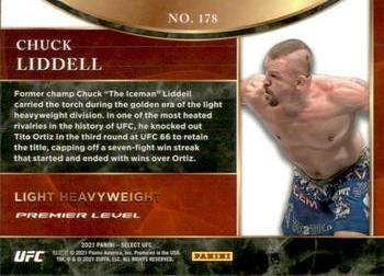2021 Panini Select UFC #178 Chuck Liddell Back