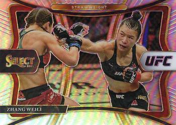 2021 Panini Select UFC - Silver Prizms #130 Zhang Weili Front