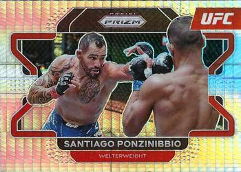 2022 Panini Prizm UFC - Hyper #50 Santiago Ponzinibbio Front
