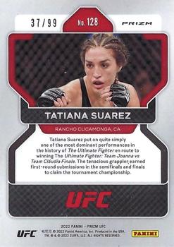 2022 Panini Prizm UFC - Orange Prizms #128 Tatiana Suarez Back