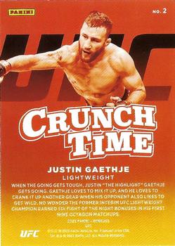 2022 Donruss UFC - Crunch Time #2 Justin Gaethje Back
